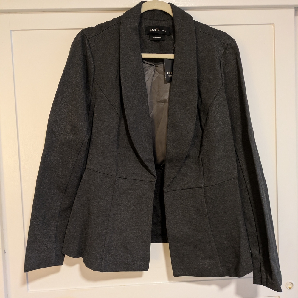 Torrid Studio Women's Gray Blazer